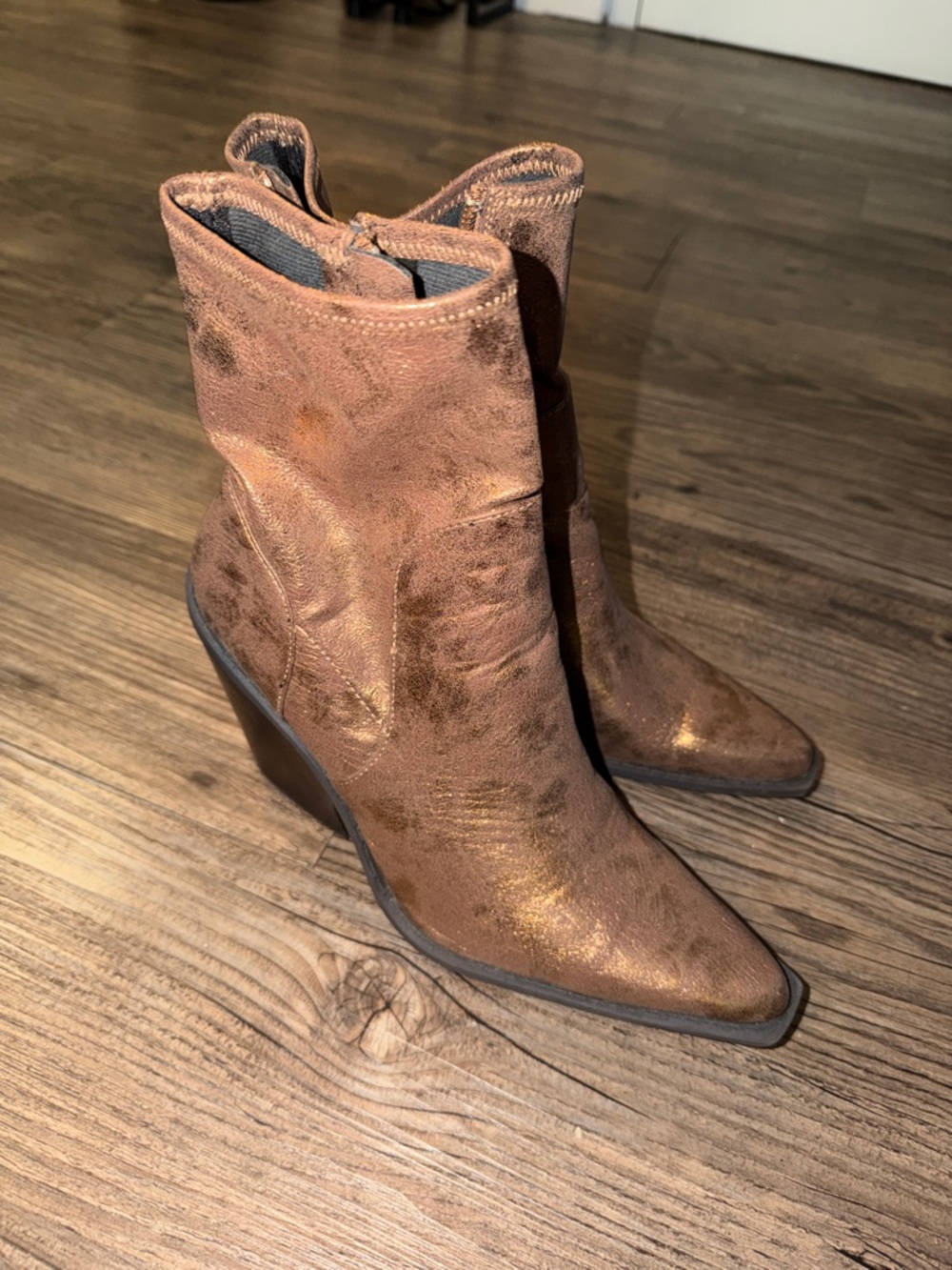 Charles by Charles David Womens Wynter Brown Pointed-Toe Boots